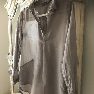 Cotton silk tunic